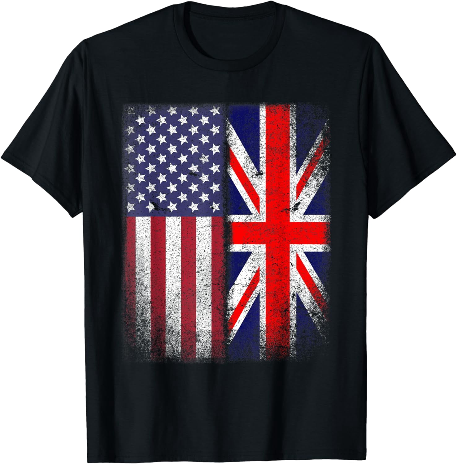British American Flag Union Jack England Usa T-Shirt - Walmart.com