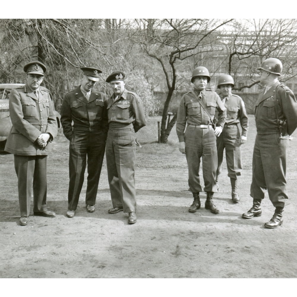 Ww2 Commander British And American World War 2 Commanders During A Visit By Winston ...