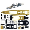 British Belfast Light Cruiser Paper Model Kit 1:400 Scale DIY Assembly ...