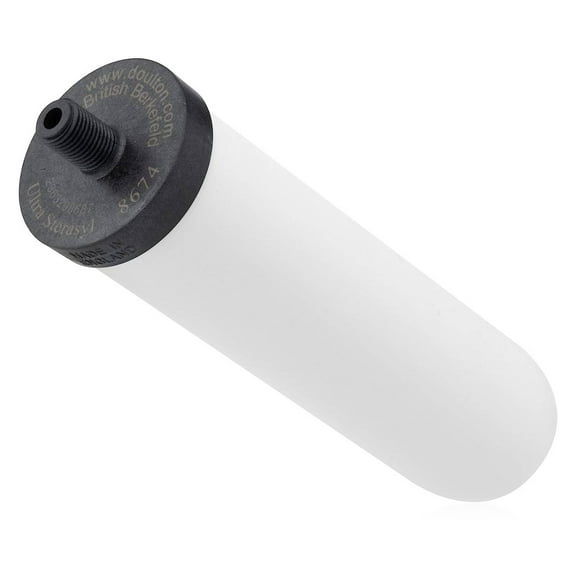 British Berkefeld Doulton Ceramic Water Filter Element W9121226 7" Ultra Sterasyl NSF Tested Authentic Gravity PFAS (PFOA and PFOS) Reduction 8674