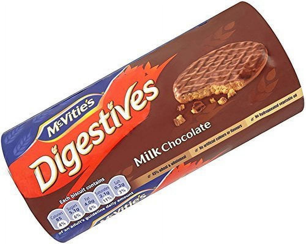 British Biscuits - McVities Milk Chocolate Digestives 266g by Milk Chocolate Digestives