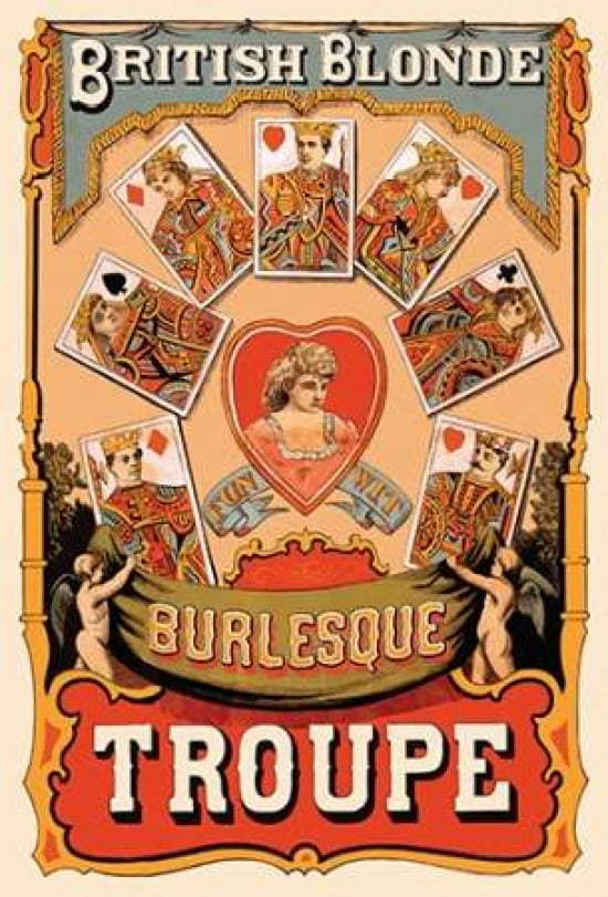 British Blonde Burlesque Troupe 1870 Canvas Art - Sheridan Corbyn (20 x 28)