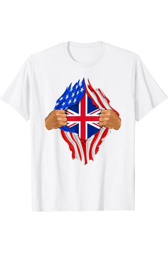 British Blood Inside Me | United Kingdom UK Flag Gift T-Shirt