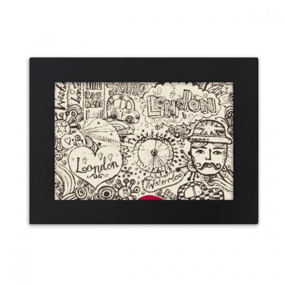 British Bus London Eyes Big Ben UK Desktop Photo Frame Ornaments Picture Art Painting