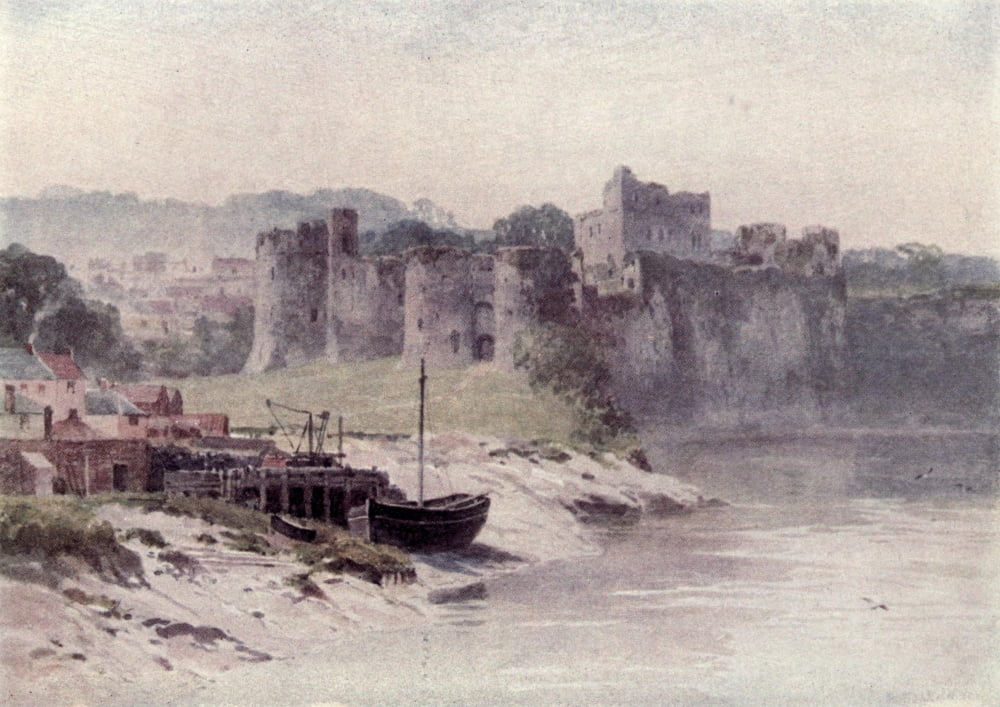British Castles 1911 Chepstow Castle Monmouthshire Canvas Art - Unknown (18 x 24)