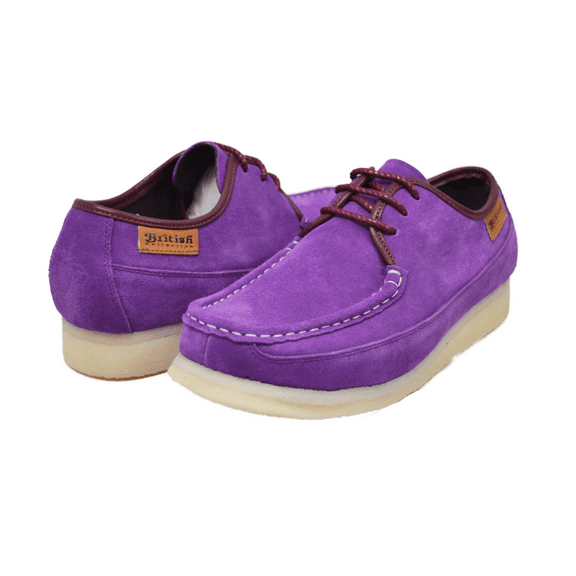 British Collection Crown Plus Men Suede Lace Up Shoes