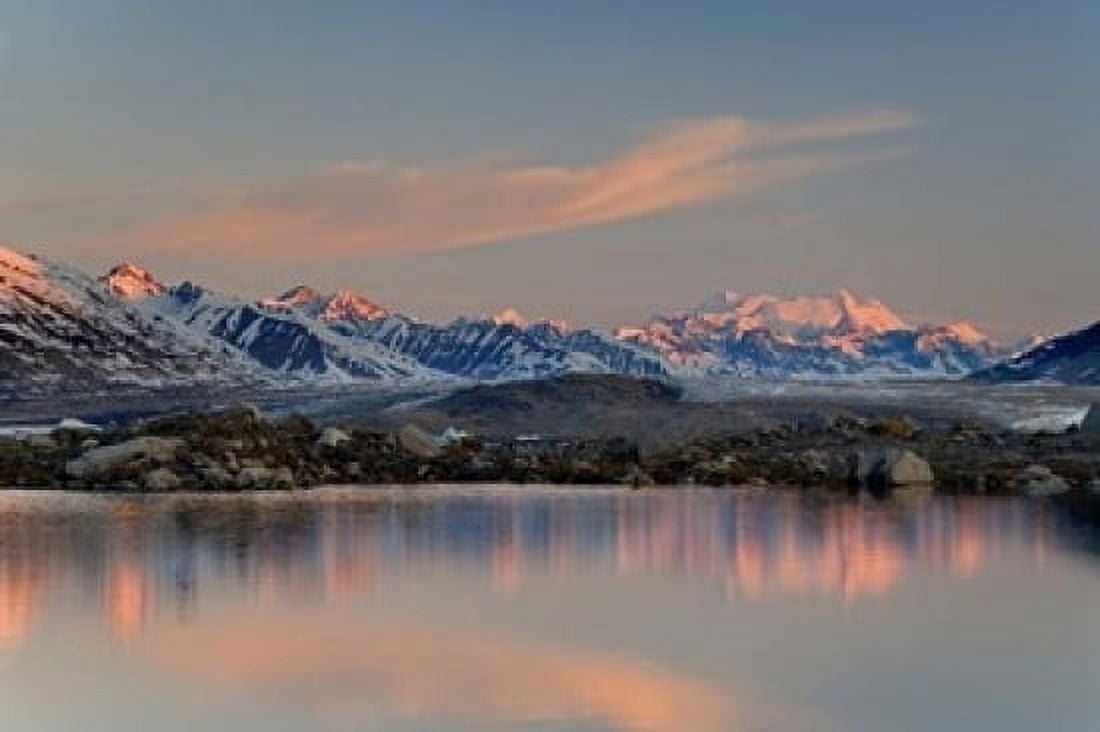British Columbia Alsek River Valley Lake Glacier Canvas Art - Jaynes Gallery DanitaDelimont (36 x 24)