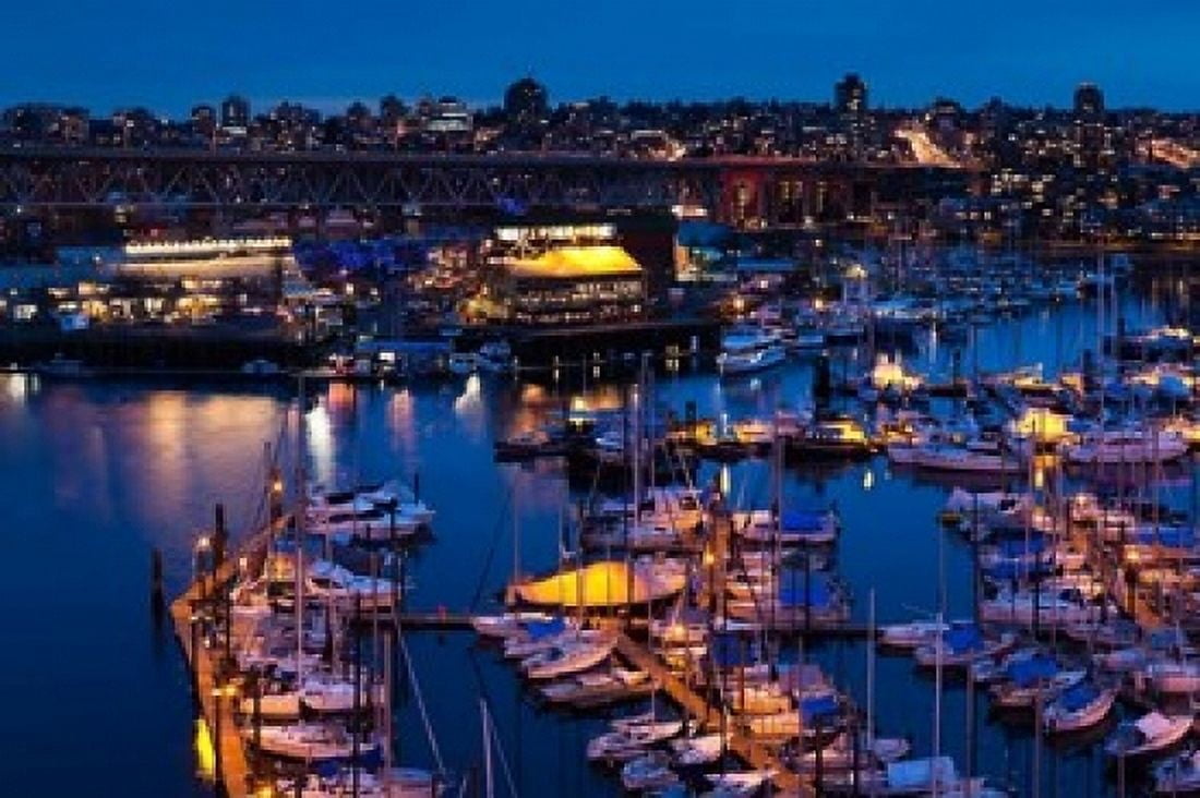 British Columbia Granville Island Canvas Art - Walter Bibikow DanitaDelimont (36 x 24)