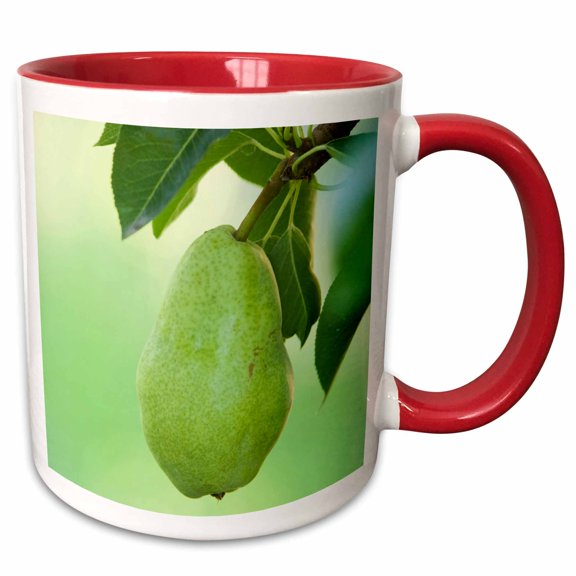 3drose, British Columbia. Okanagan Valley. Pear, Agriculture-cn02 Rti0080 - Rob Tilley, 11oz Two-tone Red Mug