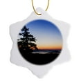 thumbnail image 1 of 3drose, British Columbia, Salt Spring, Mt. Maxwell Sunrise-cn02 Rti0152 - Rob Tilley, 3 inch Snowflake Porcelain Ornament, 1 of 7