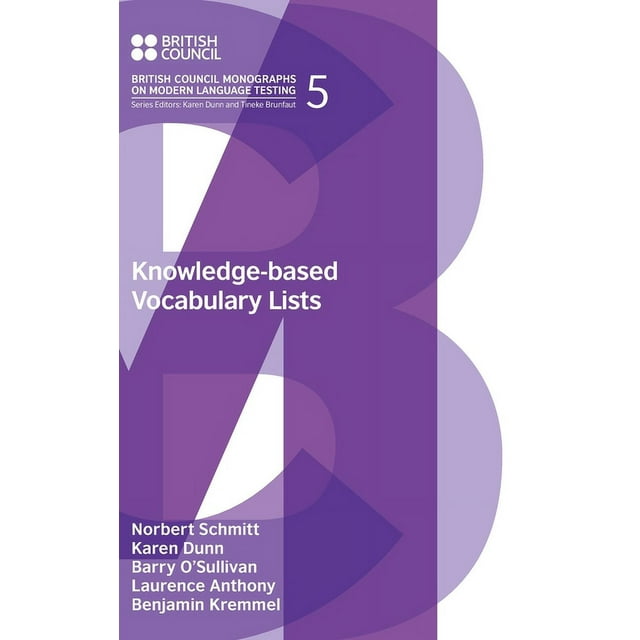 British Council Monographs on Modern Language Testing: Knowledge-based