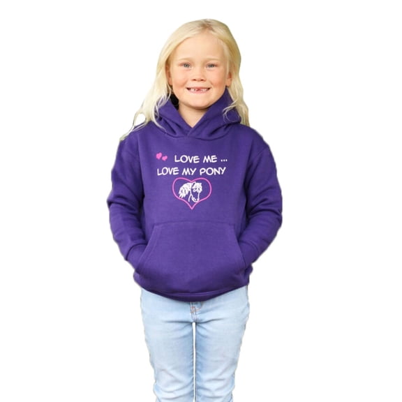 British Country Collection Boys/Girls Love Me Love My Pony Hoodie