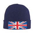 thumbnail image 1 of British Flag Beanie Hat Knit Hat Skull Cap for Men Women Winter Hat Navy Blue, 1 of 6