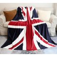 thumbnail image 1 of British Flag Blanket, Super Soft Union Jack Throw Blanket Twin Size 60 80 Blanket for Bed Couch Chair Fall Winter Camping Living Room Office Gift, 1 of 6
