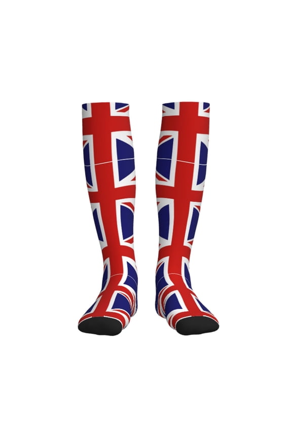 British Flag Britain English England Compression Socks for Women Men Circulation Graduated Supports Socks for Running Athletic Sports