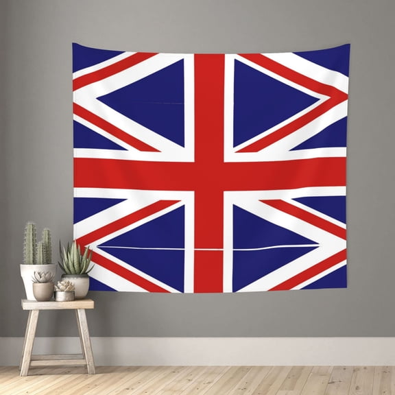 British Flag Britain English England Tapestry Colorful Wall Tapestry Aesthetic Tapestry Wall Hanging 60x51inch