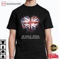 British Flag Heart King’s Coronation Union Jack Charles Men TShirt