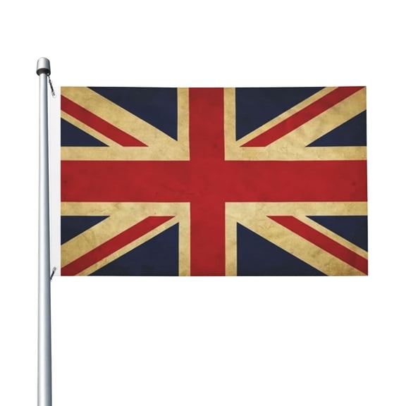 British Flag Natural Print Flag 3x5 Ft Outdoor Garden Flag Double Sided Banner For Yard Lawn Porch Balcony Home Decorations