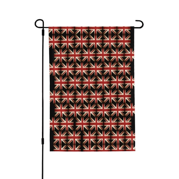 British Flag Pattern Welcome Large House Flag Vertical Double Sided 28x40 Inches Yard Porch Outdoor Decor
