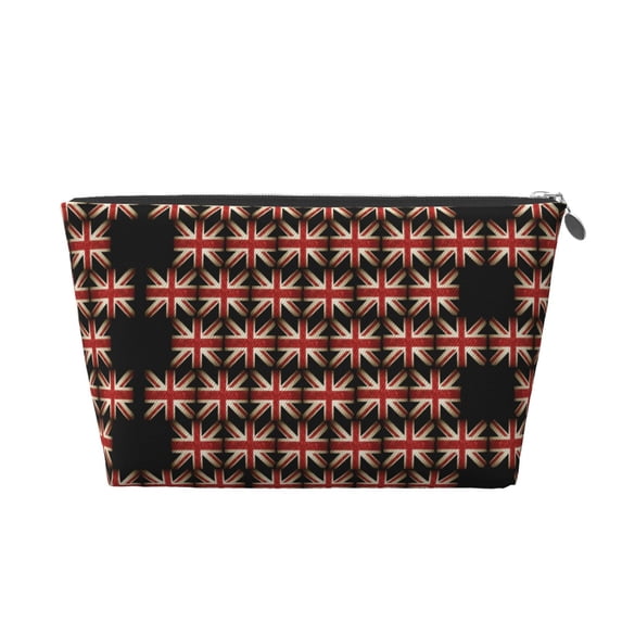 British Flag Purse Organizer Handbags Totes Leather Zipper Printing Bag For Women Travel Toiletry Bag