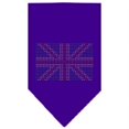 thumbnail image 1 of British Flag Rhinestone Bandana Purple Small, 1 of 1