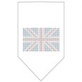 thumbnail image 1 of British Flag Rhinestone Bandana White Small, 1 of 1