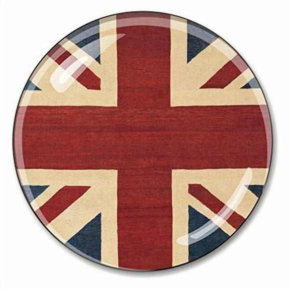 British Flag Union Jack Crystal Paperweight 3 Inches