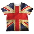 thumbnail image 1 of British Flag Union Jack Grunge Distressed All Over Toddler T Shirt Multi 4T, 1 of 2