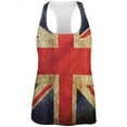 thumbnail image 1 of British Flag Union Jack Grunge Distressed All Over Womens Work Out Tank Top Multi LG, 1 of 2