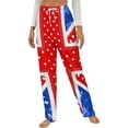 thumbnail image 1 of British Flag With Patterned Quilt Design Winter Female Pants Flannel High Waist Women Pants Lady Warm Straight Leg Plush Trousers, 1 of 7