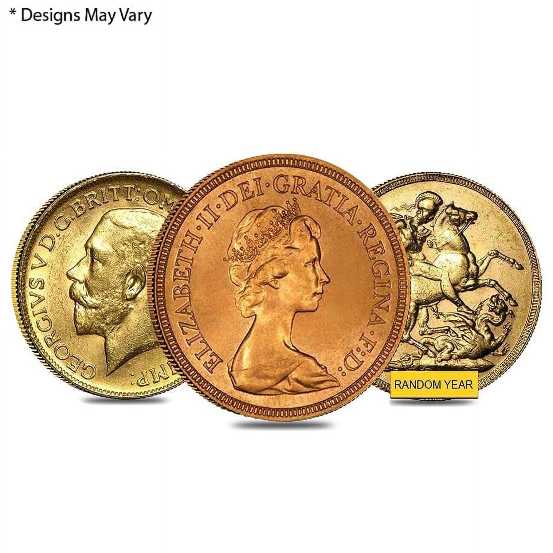 British Gold Sovereign Coin Avg Circ (Random Year) - Walmart.com