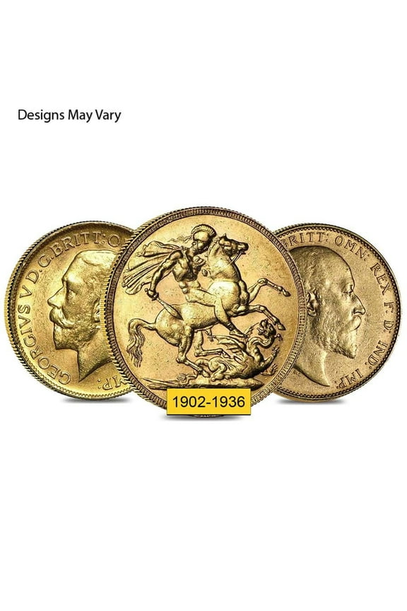 British Gold Sovereign King Coin Avg Circ (1902-1936)