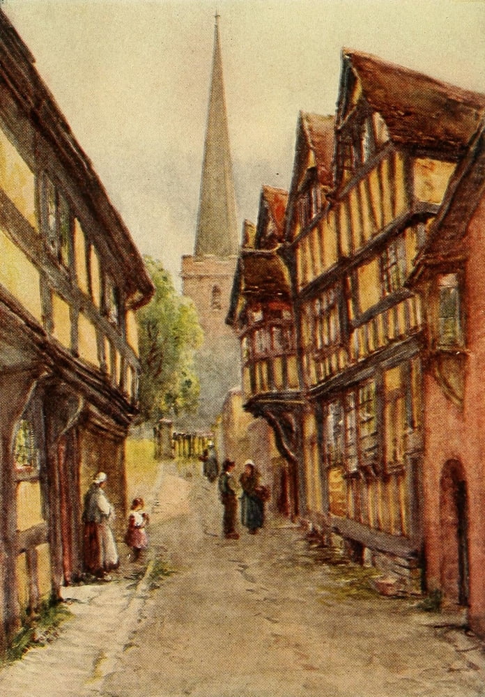 British Highways & Byways 1908 Ledbury Canvas Art - WB McGuinness (18 x 24)