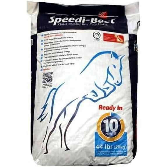 British Horse Feeds Speedi-Beet - Beet Pulp Horse Feed, 44 Pounds, Sugar Free, Low Starch, Weight Gain Supplement, Suitable for Horses Prone to Laminitis
