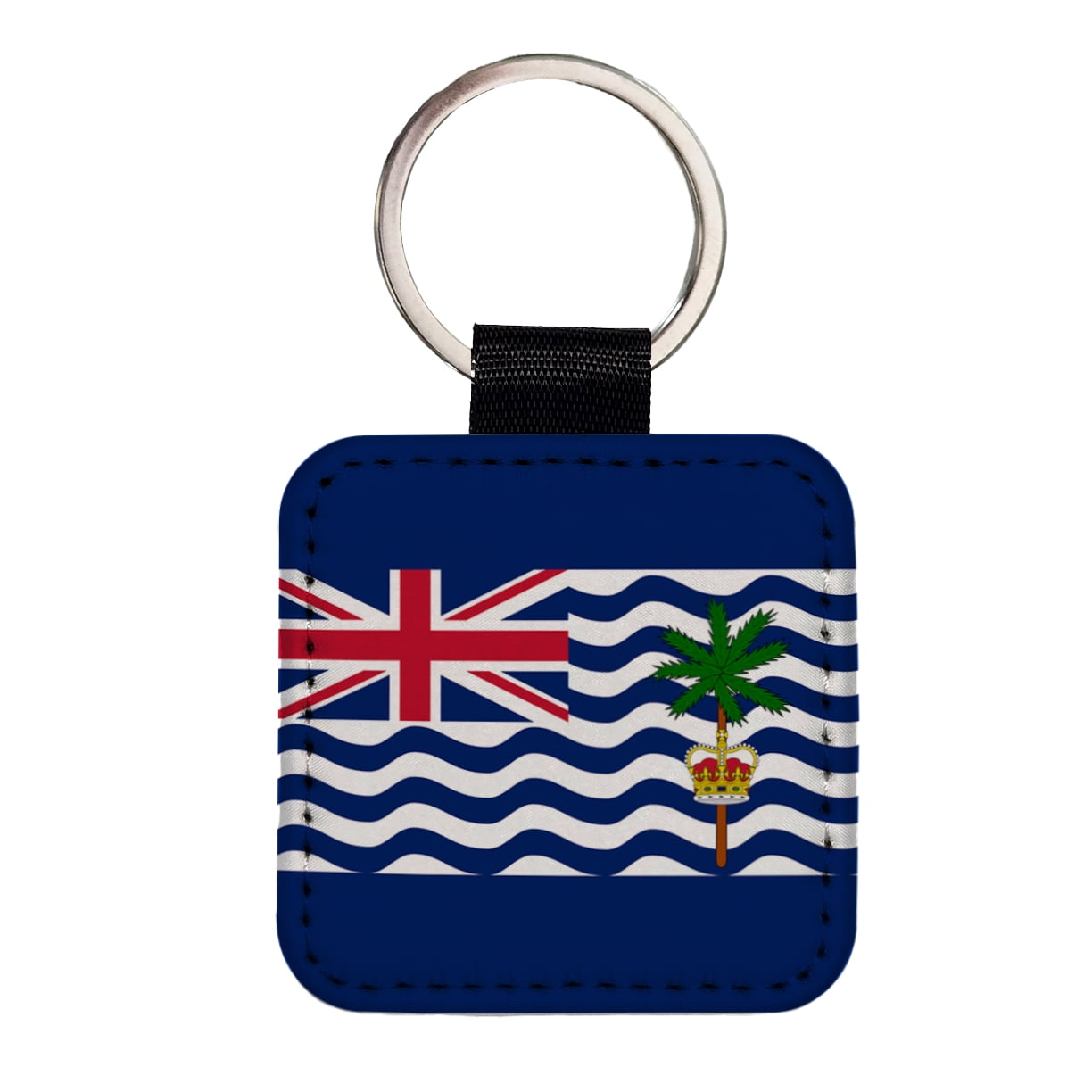 British Indian Ocean Territory Country Flag Faux Leather Square ...