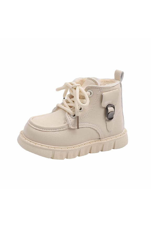 British-Inspired Leather Booties for Girls, Soft-Soled Booties for Little Ones, Perfect for 1–6 Year Olds