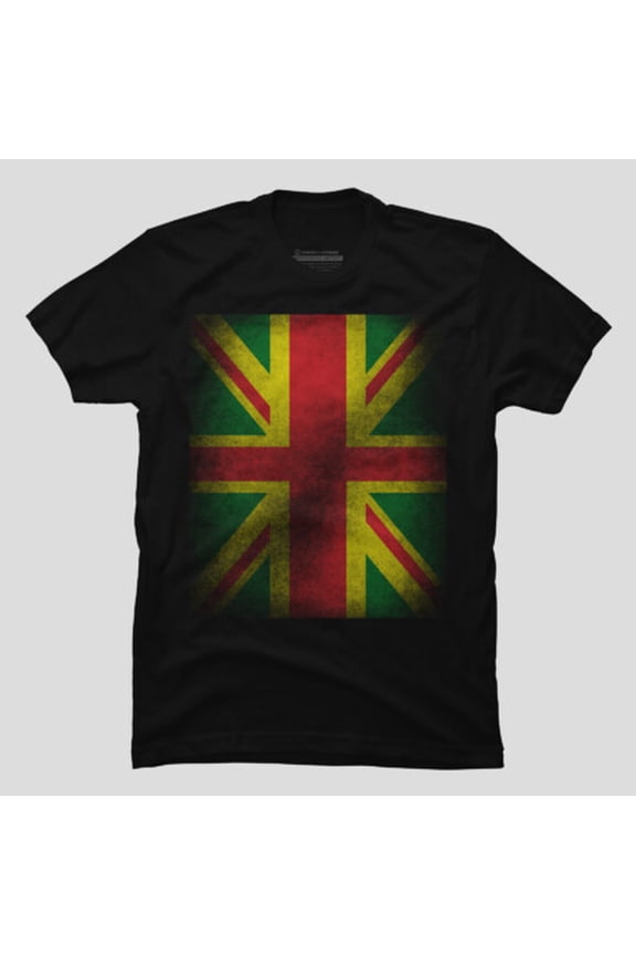British Jamaican Rasta Reggae Flag Graphic T-shirt M2981620, Up to Size 5XL
