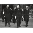 thumbnail image 1 of British Leaders Leaving The Westminster Abby Memorial Service For David Lloyd George. L-R Foreign Secretary Anthony Eden, 1 of 2