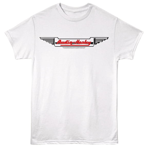 British Motor Heritage - Austin Healey Wings Logo - American Classics - White Adult Short Sleeve T-Shirt