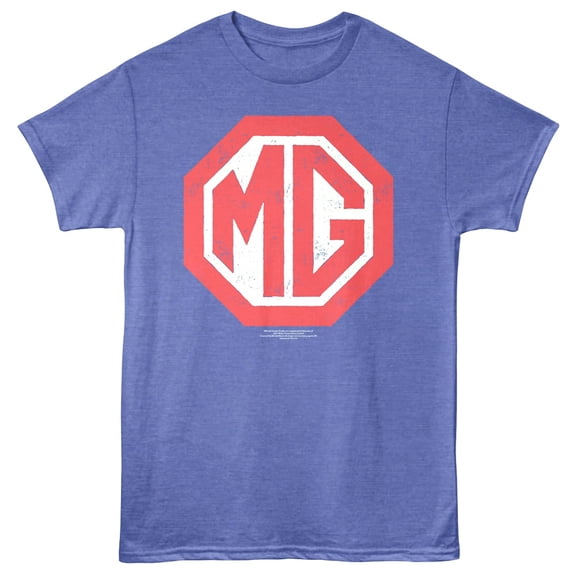 British Motor Heritage - Mg Crest Logo - American Classics - Royal Heather Adult Short Sleeve T-Shirt