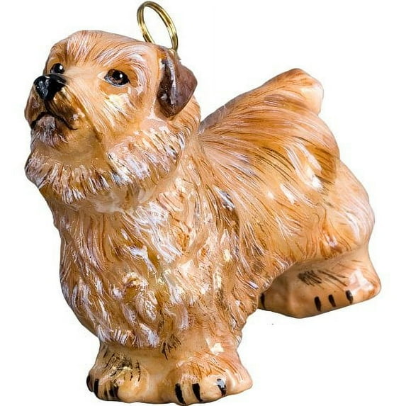 British Norfolk Terrier Polish Glass Christmas Ornament Dog Tree Decoration