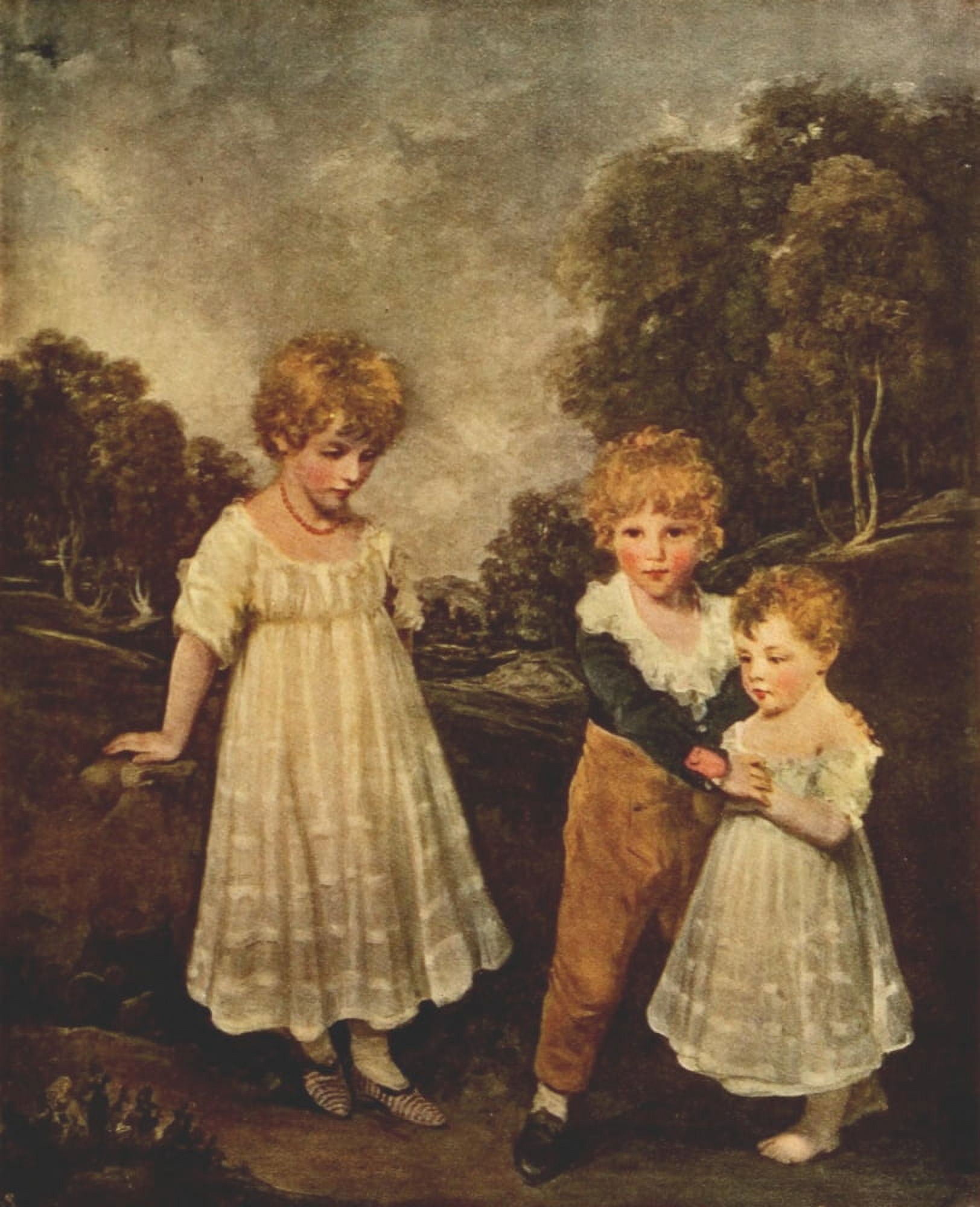 British Painting 1933 The Sackville Children Canvas Art - John Hoppner (18 x 24)