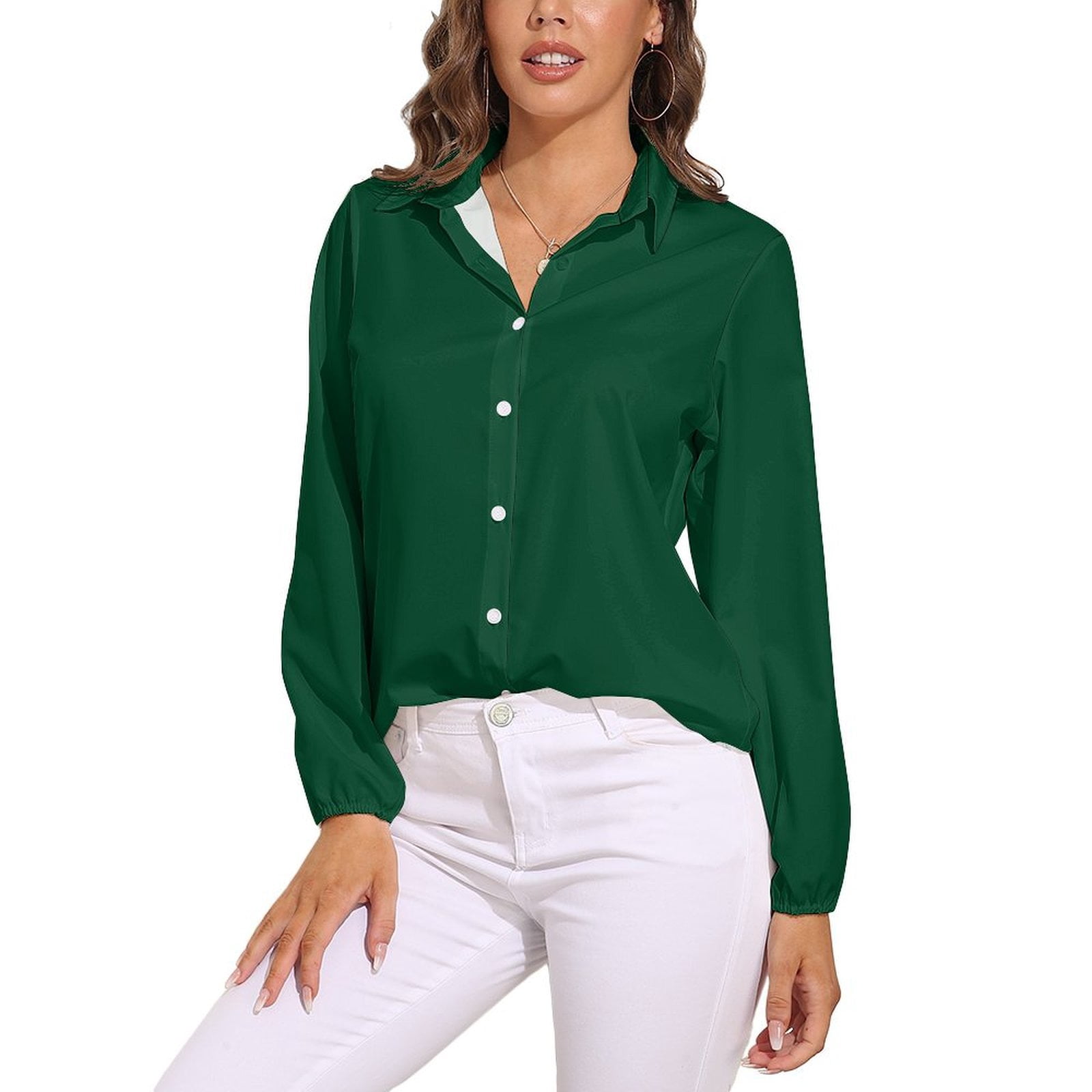 British Racing Green Long Sleeve Blouse Woman Streetwear Casual Shirts Summer Oversize Woman Streetwear Clothing Birthday Present - Walmart.com British Racing Green Long Sleeve Blouse Woman Streetwear Casual Shirts Summer Oversize Woman Streetwear Clothing Birthday Present - Walmart.com