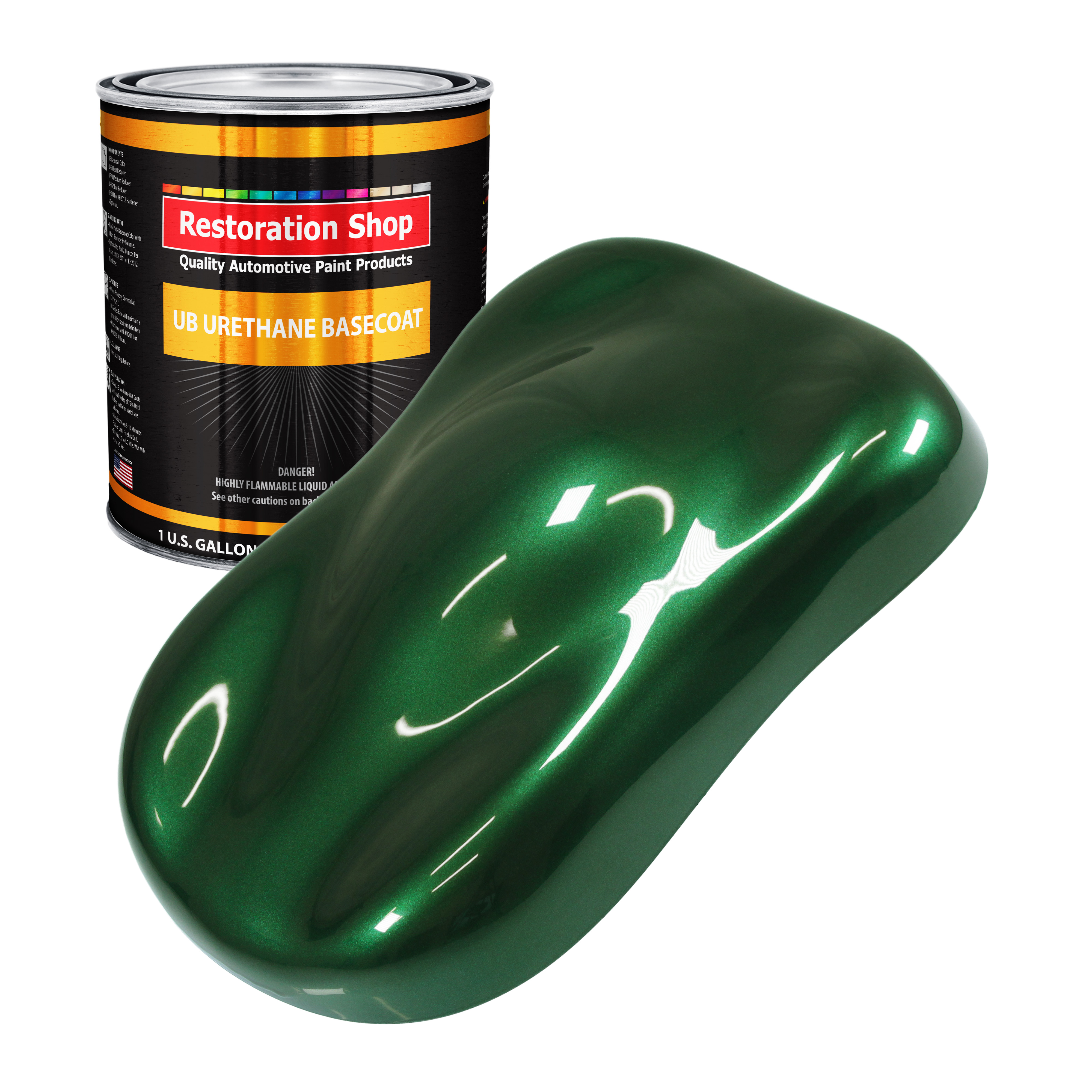 British Racing Green Metallic 1 Gallon URETHANE BASECOAT Car Auto Body Paint