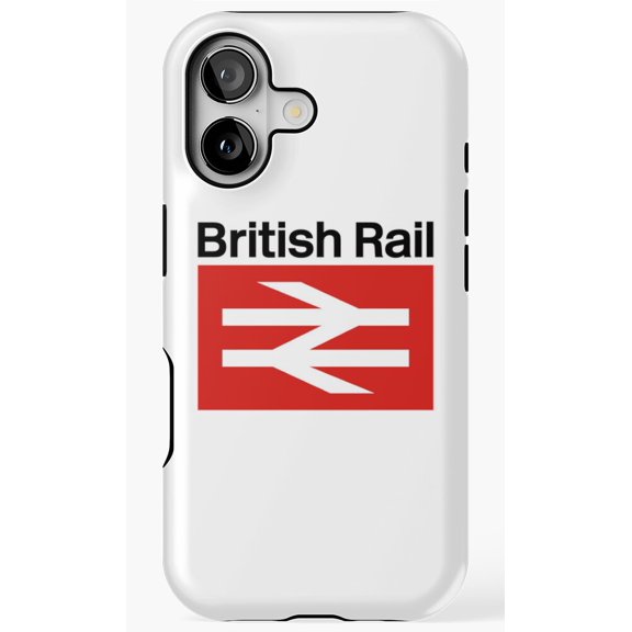 British Rail Red Box Retro Transport Logo Art Phone Case for iPhone 11 12 13 14 15 16 17 Pro Max
