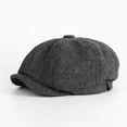 thumbnail image 1 of British Retro Men's and Women's Beret Hats, Octagonal Hats, Painter's Duckbill Hats, 1 of 5