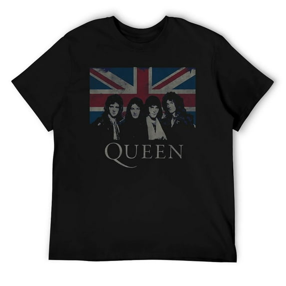 British Rock Inspired Unisex T-Shirt, Union Jack Retro Music Graphic Tee, Vintage Band Style Top for Men Women Style 5XL