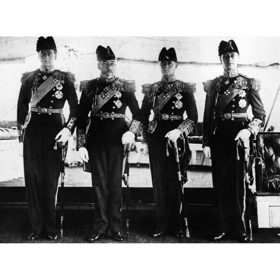 British Royal Family. From Left Prince George History (36 x 24)