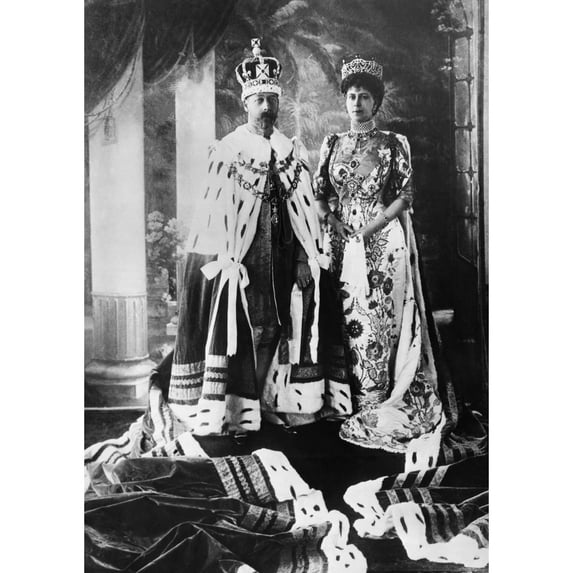 British Royalty. King George V Of England And Queen Mary Of Teck History (24 x 36)