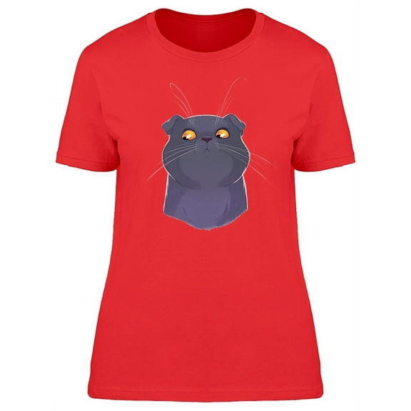 British Shorthair Looking Down T-Shirt Women -Image by Shutterstock, Female Small